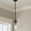 Clear Glass Vial Pendant Light