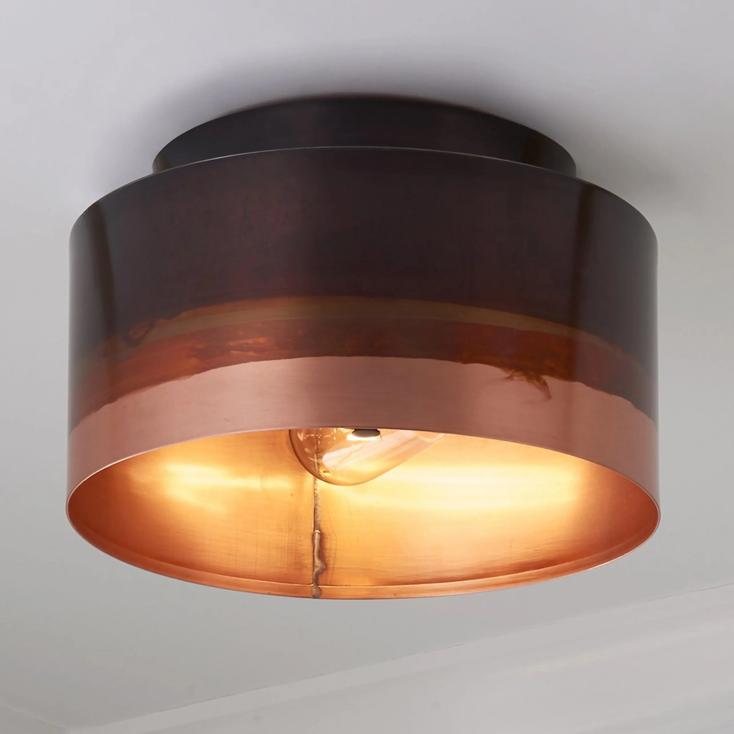 Colonial Metalcrafts Copper Ombre Ceiling Light