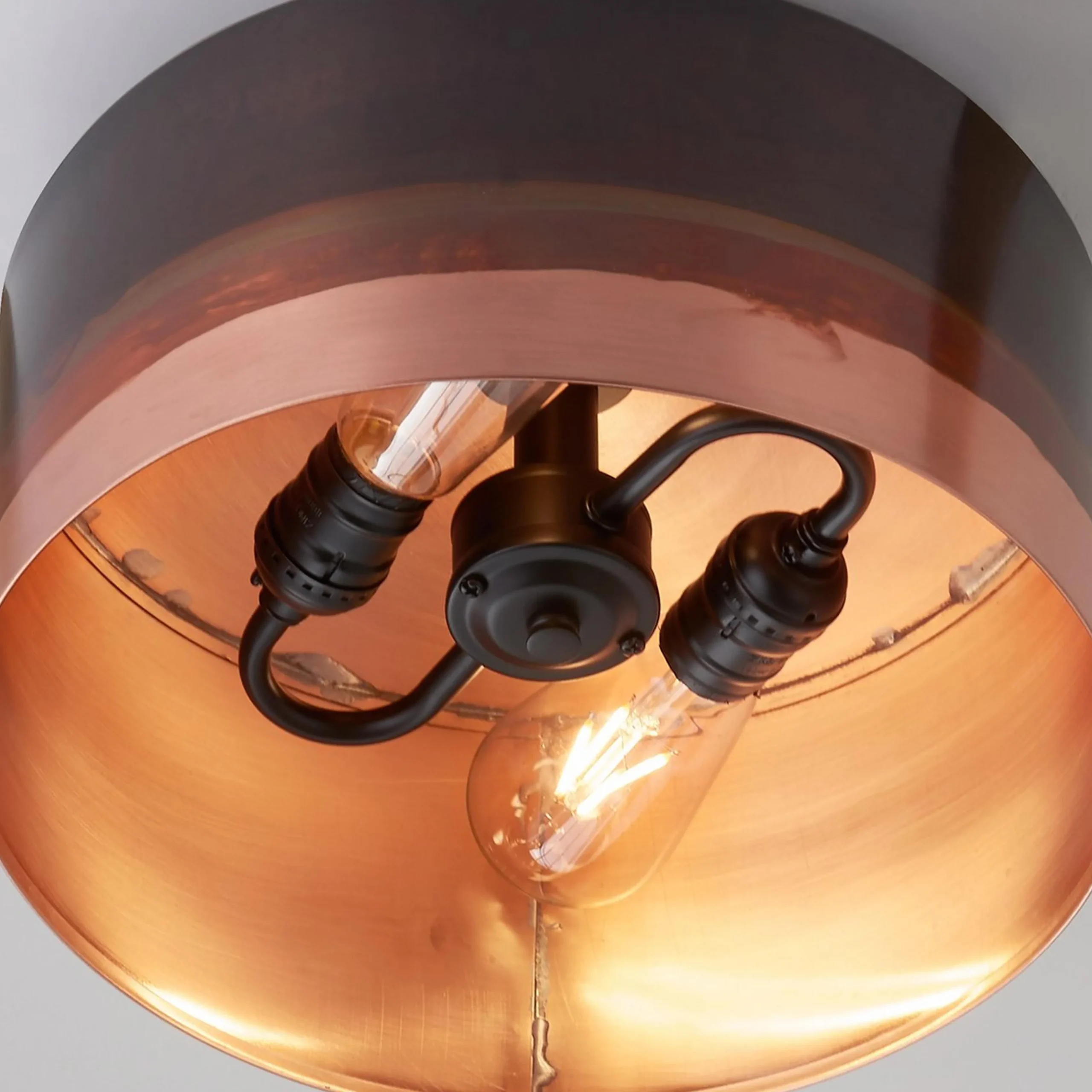 Colonial Metalcrafts Copper Ombre Ceiling Light
