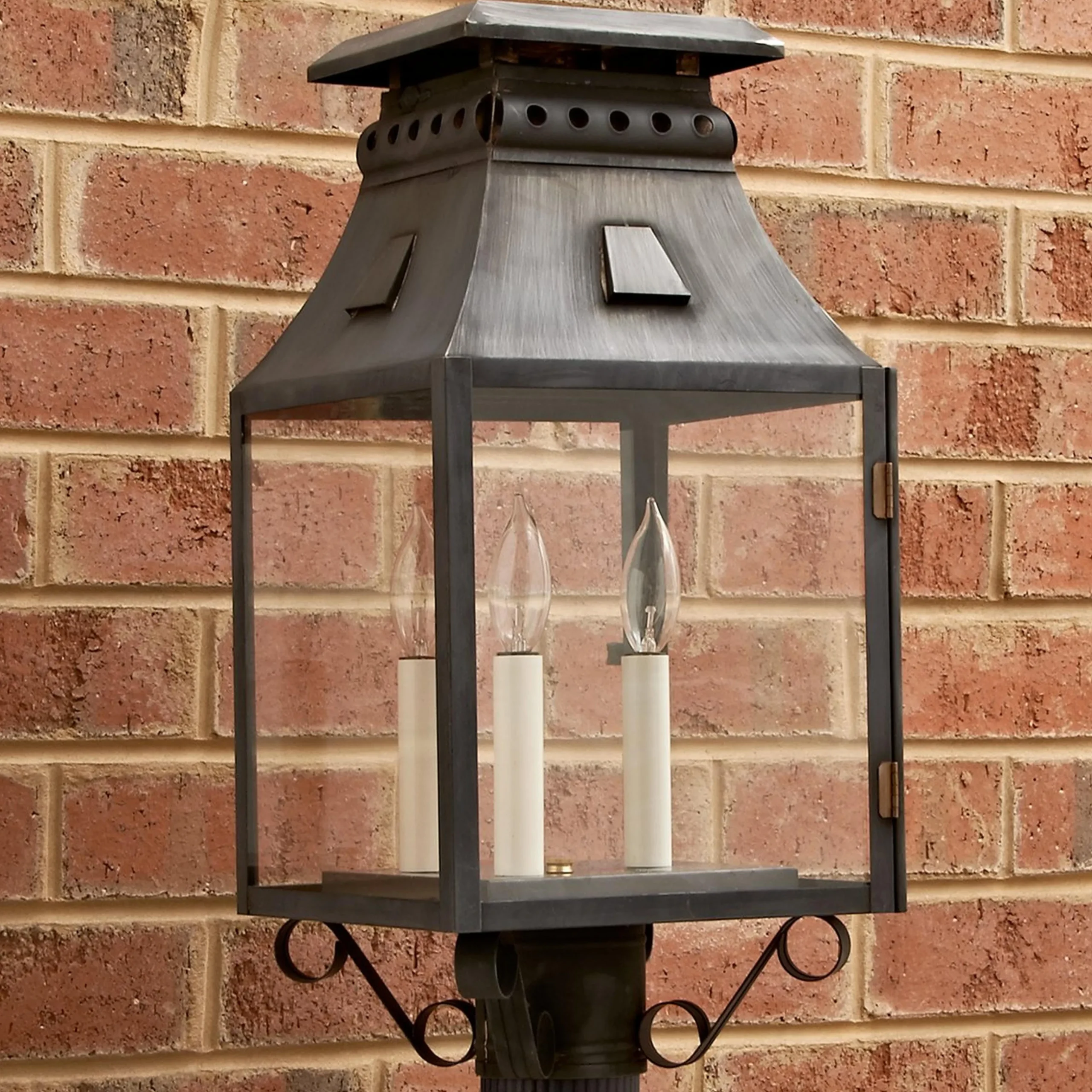 Colonial Metalcrafts Federal Outdoor Post Light - Tall