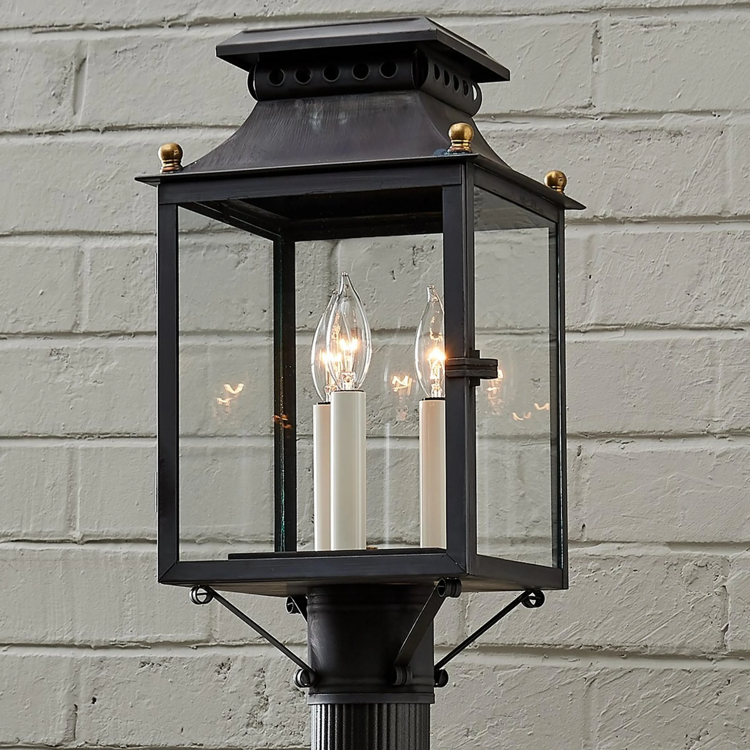 Colonial Metalcrafts Federal Outdoor Post Light