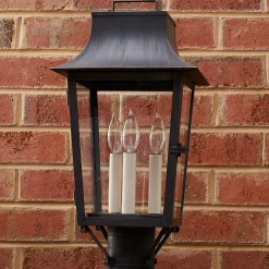 Colonial Metalcrafts Georgian Tapered Outdoor Post Light