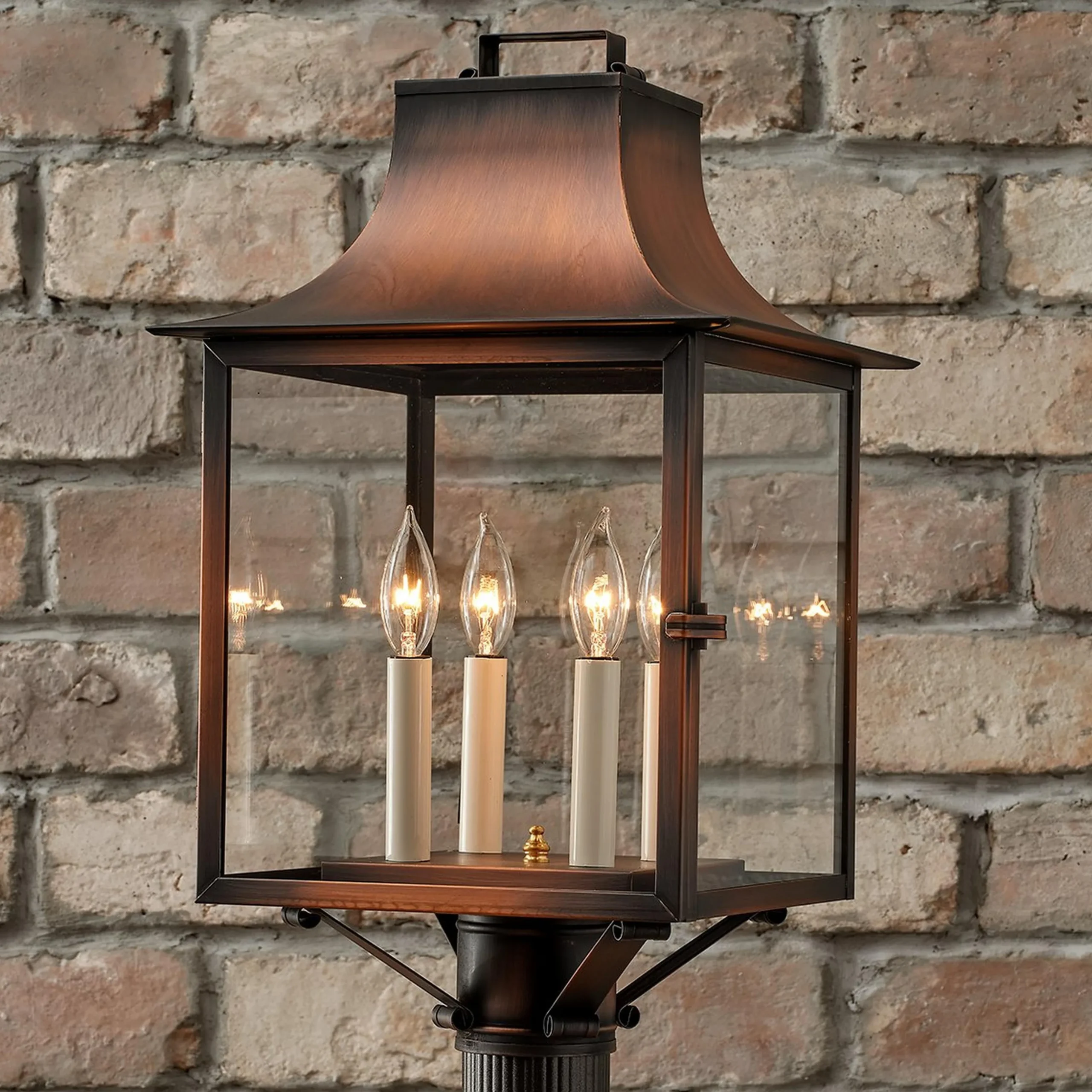 Colonial Metalcrafts Georgian Outdoor Post Light - Large