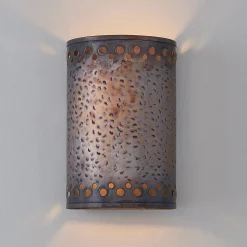 Colonial Metalcrafts Hammered Copper Indoor Sconce