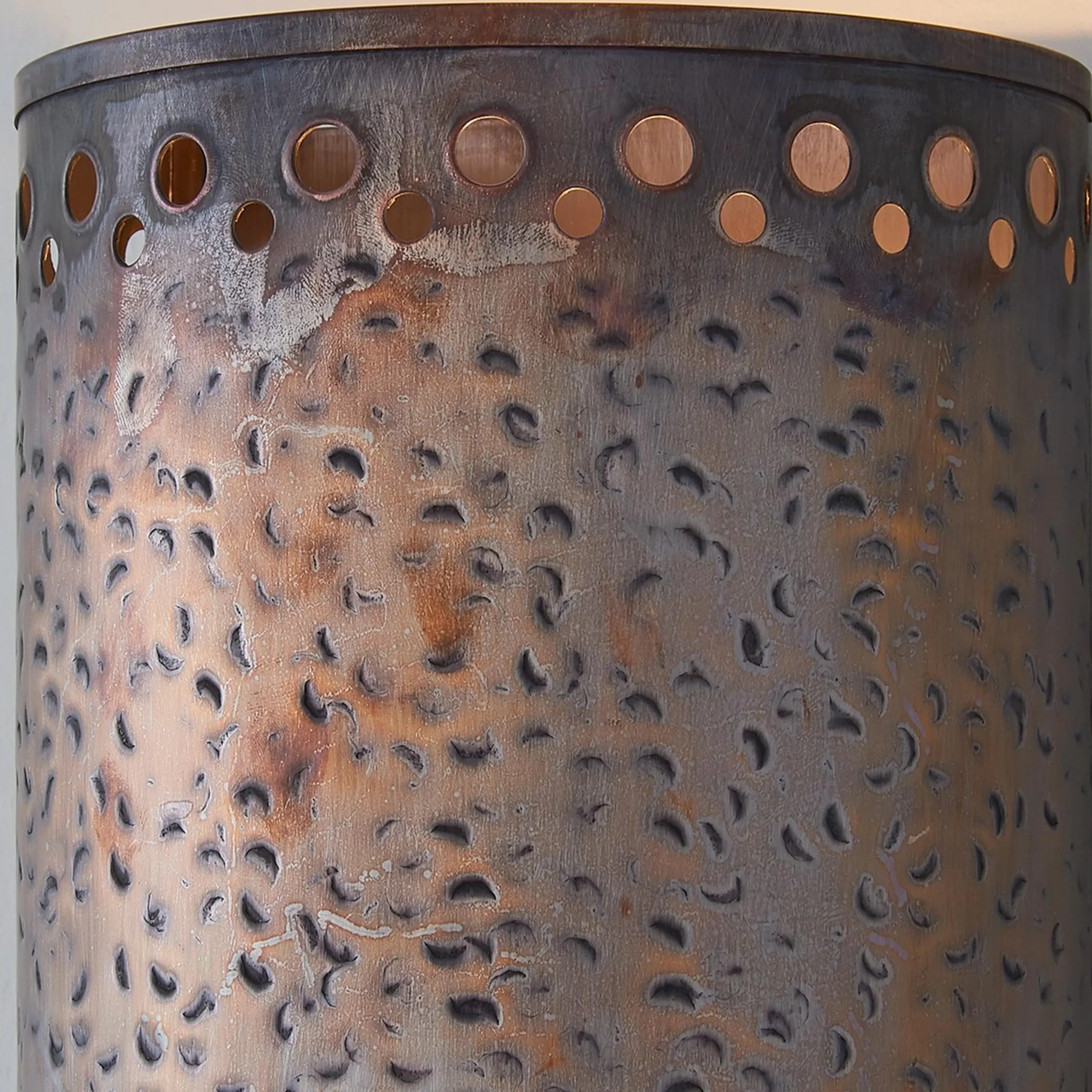Colonial Metalcrafts Hammered Copper Indoor Sconce