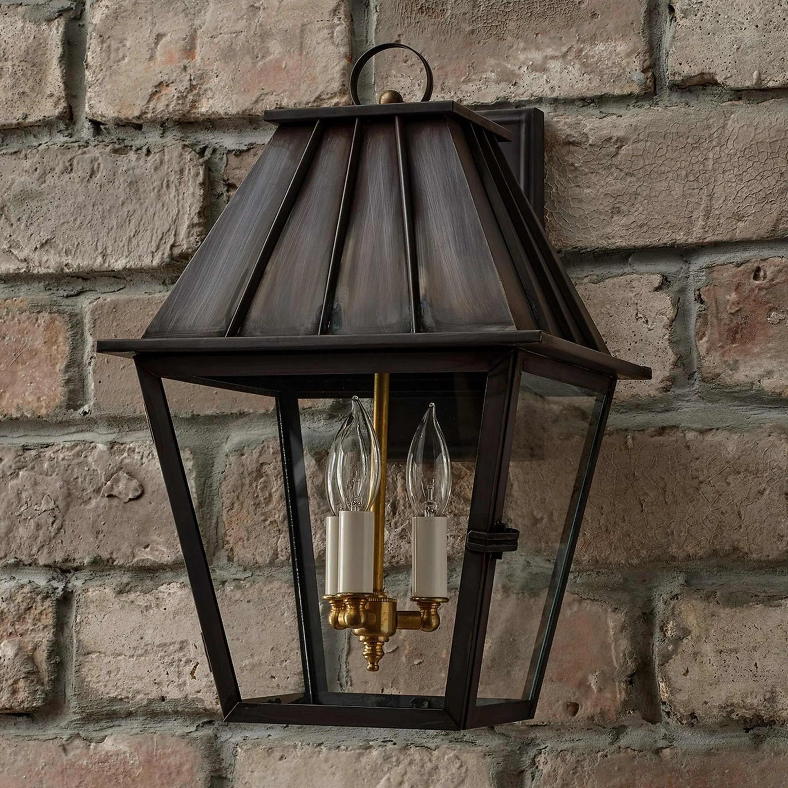 Colonial Metalcrafts Mansard Outdoor Carriage Light - Large