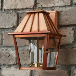 Colonial Metalcrafts Mansard Outdoor Carriage Light - Small
