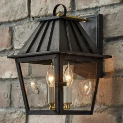 Colonial Metalcrafts Mansard Outdoor Carriage Light - Small