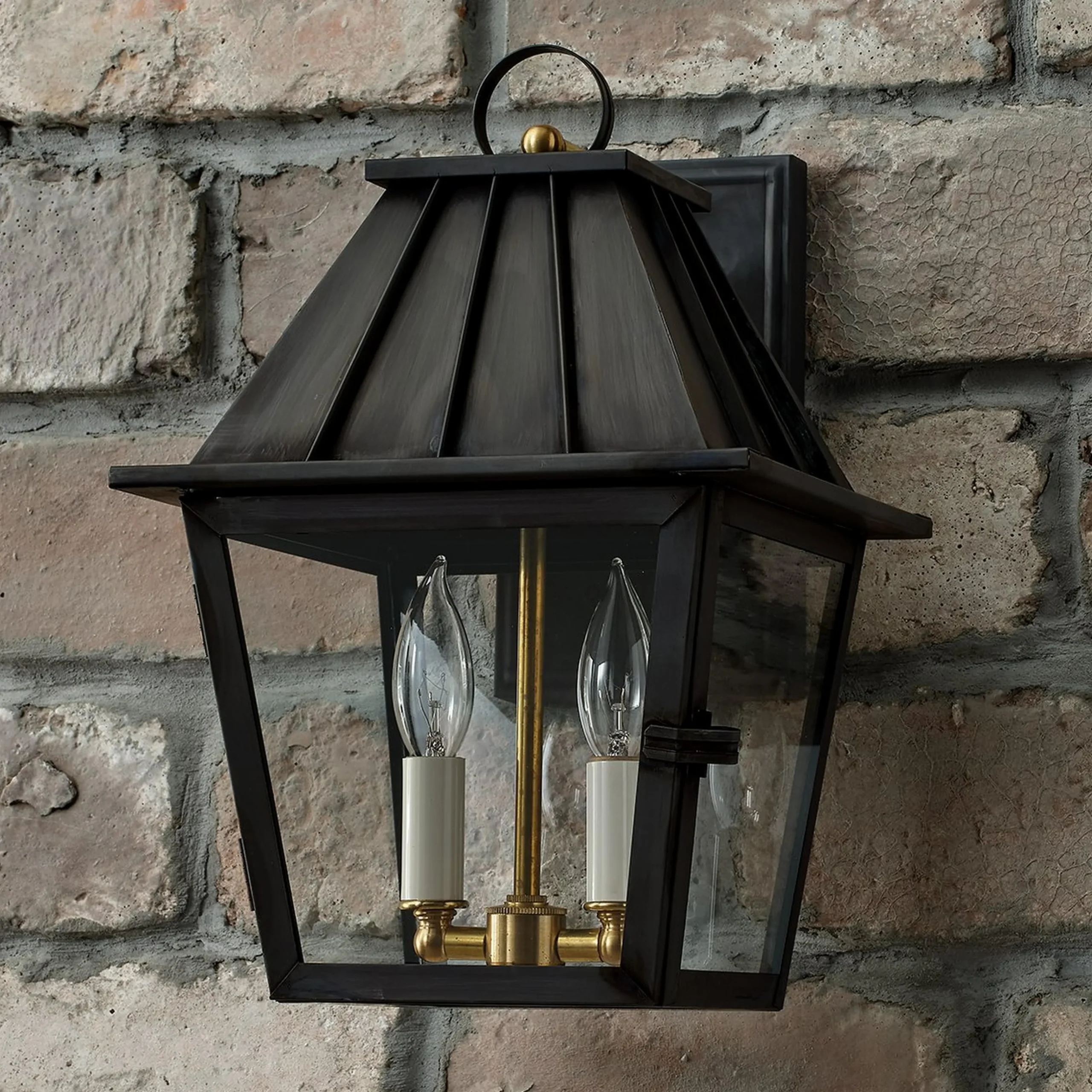 Colonial Metalcrafts Mansard Outdoor Carriage Light - Small