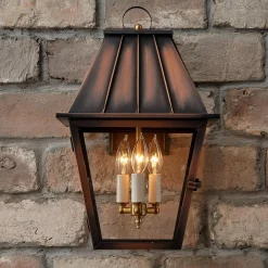 Colonial Metalcrafts Mansard Outdoor Carriage Light - Large