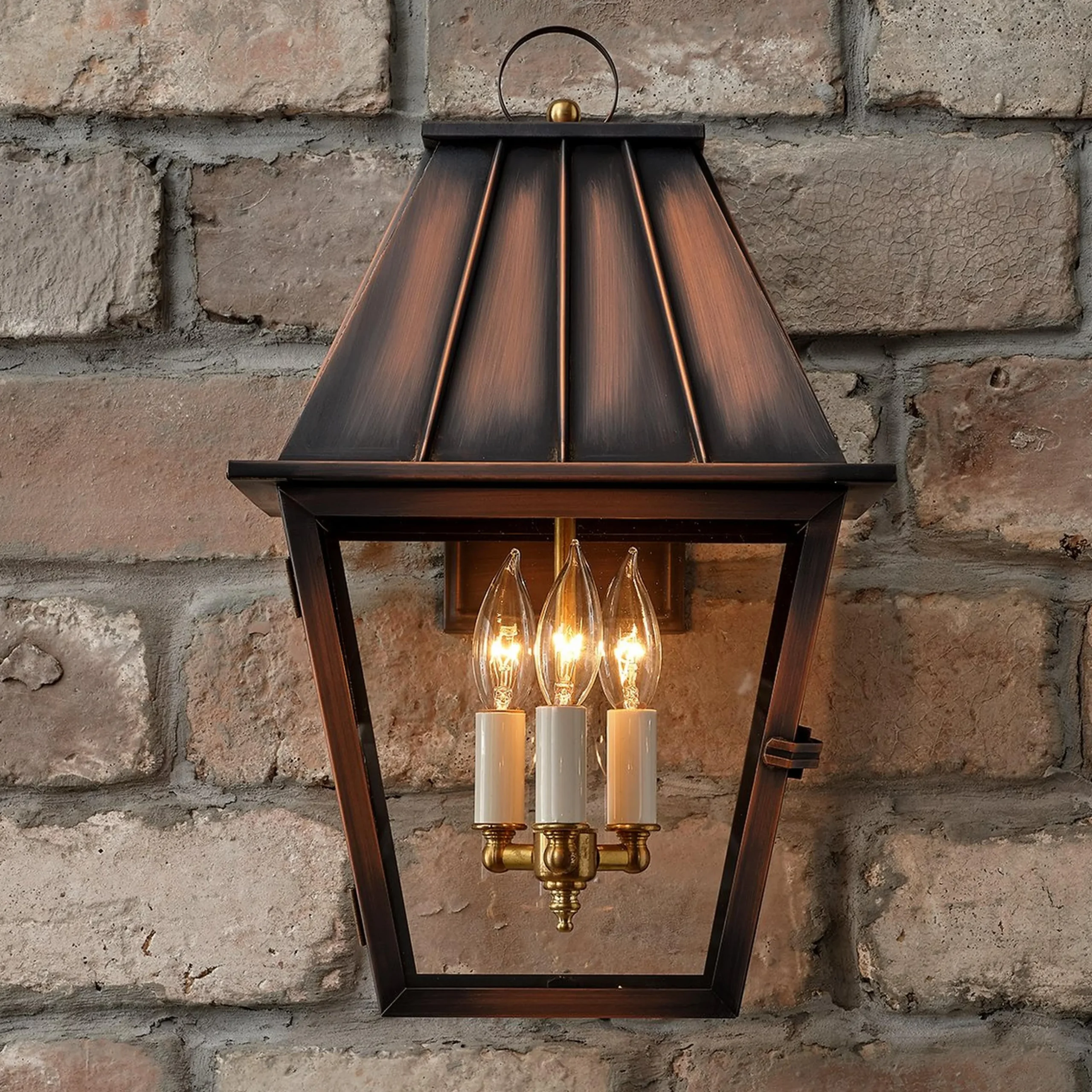 Colonial Metalcrafts Mansard Outdoor Carriage Light - Large