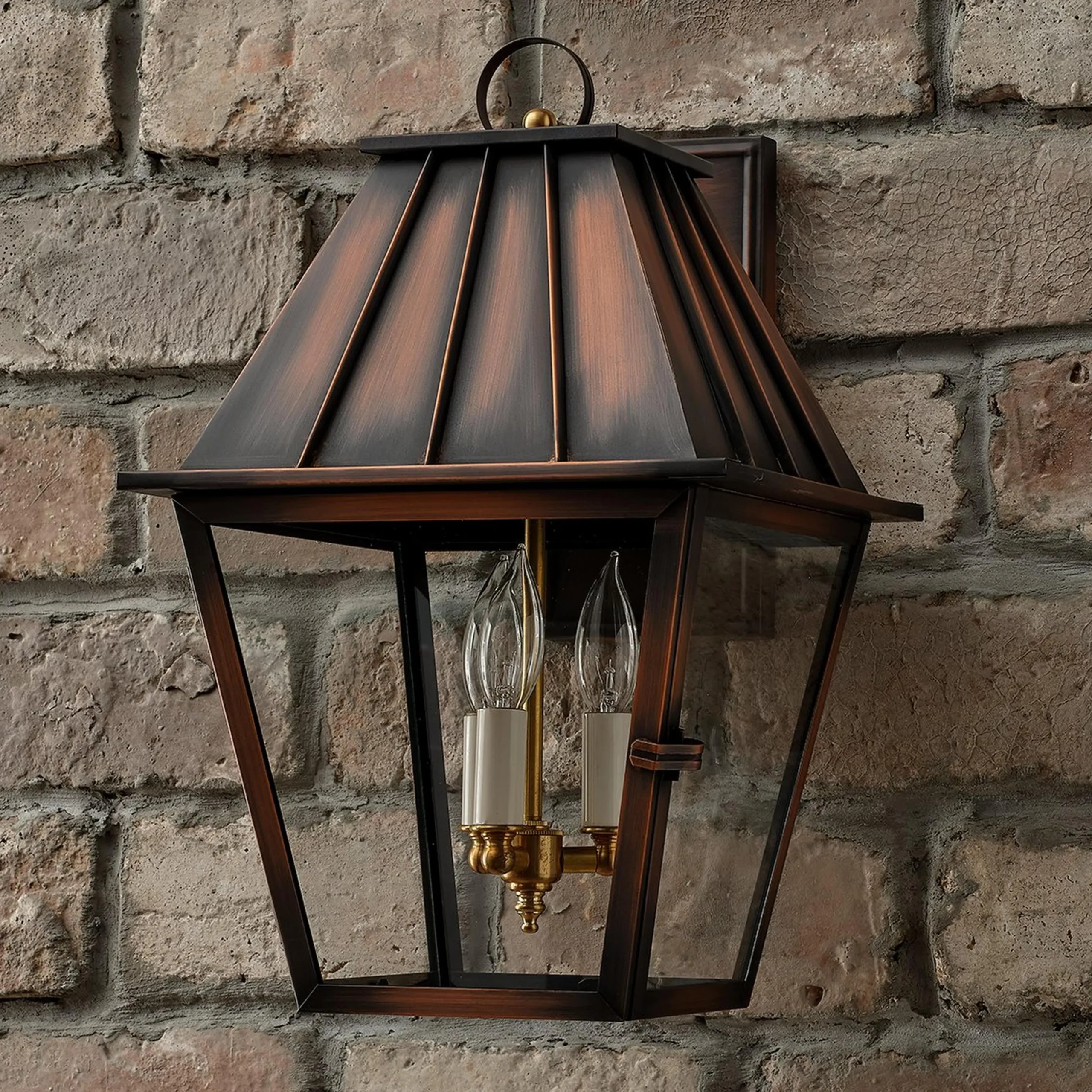 Colonial Metalcrafts Mansard Outdoor Carriage Light - Large
