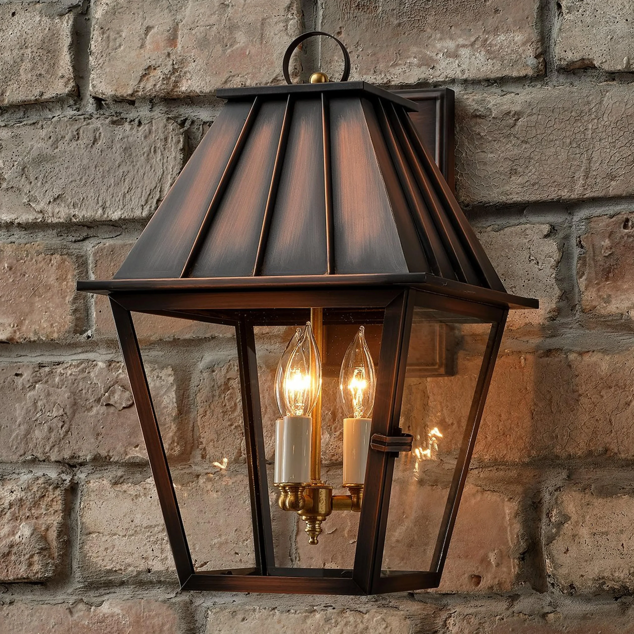 Colonial Metalcrafts Mansard Outdoor Carriage Light - Large