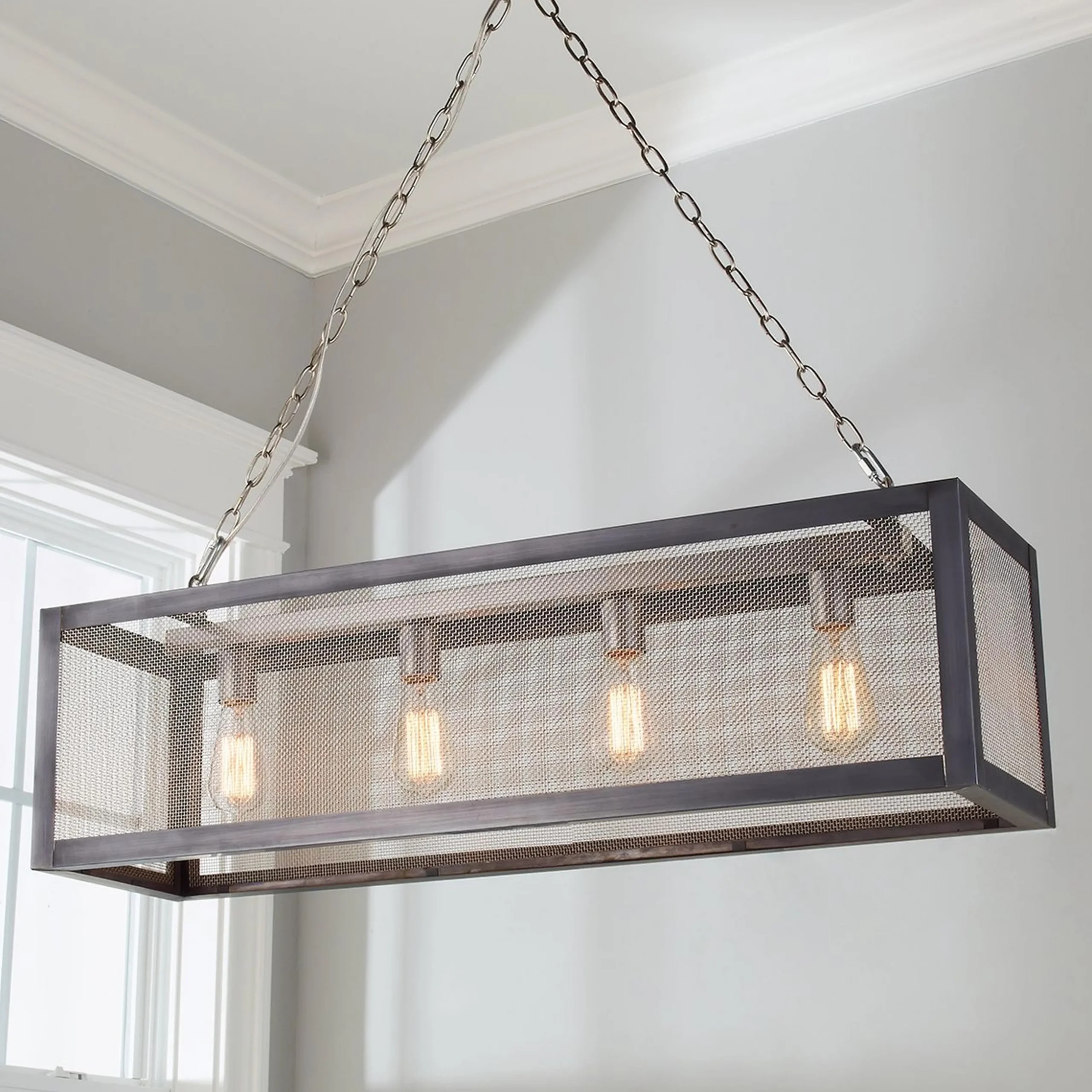 Colonial Metalcrafts Mesh Island Chandelier