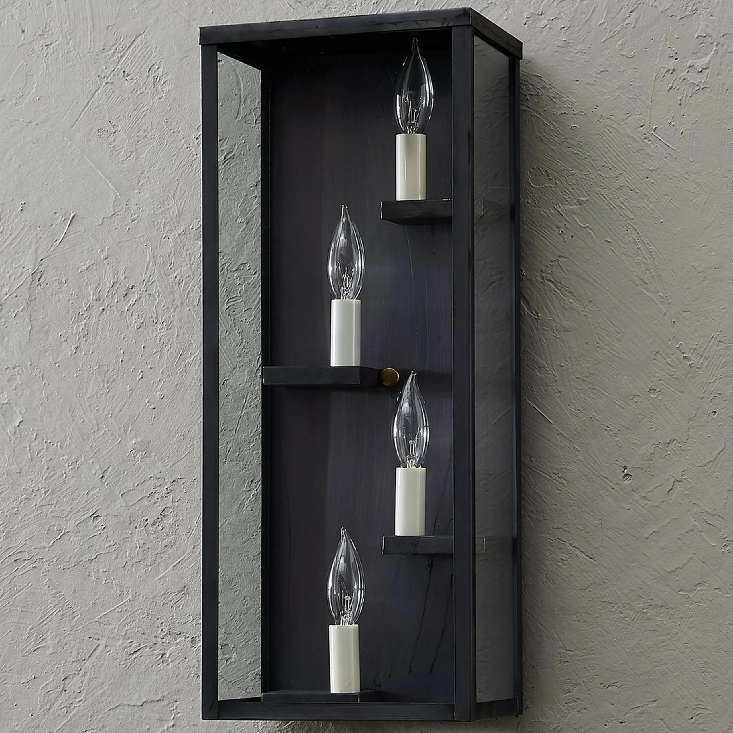 Colonial Metalcrafts Modern Shelf Outdoor Sconce