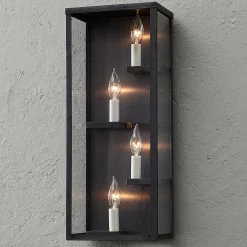 Colonial Metalcrafts Modern Shelf Outdoor Sconce