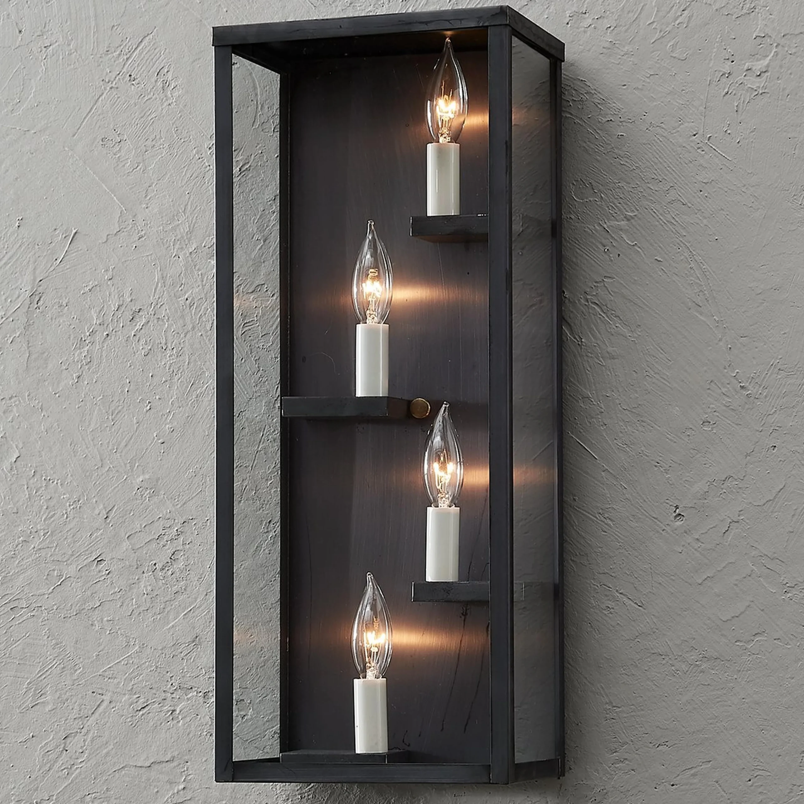 Colonial Metalcrafts Modern Shelf Outdoor Sconce