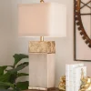 Concrete Block Gold Leaf Table Lamp
