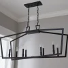 Conservative Contemporary Island Chandelier