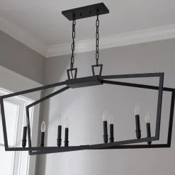Conservative Contemporary Island Chandelier