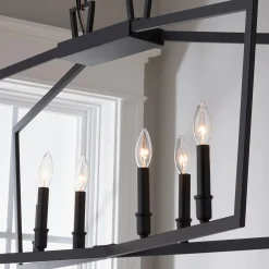 Conservative Contemporary Island Chandelier