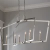 Conservative Contemporary Island Chandelier