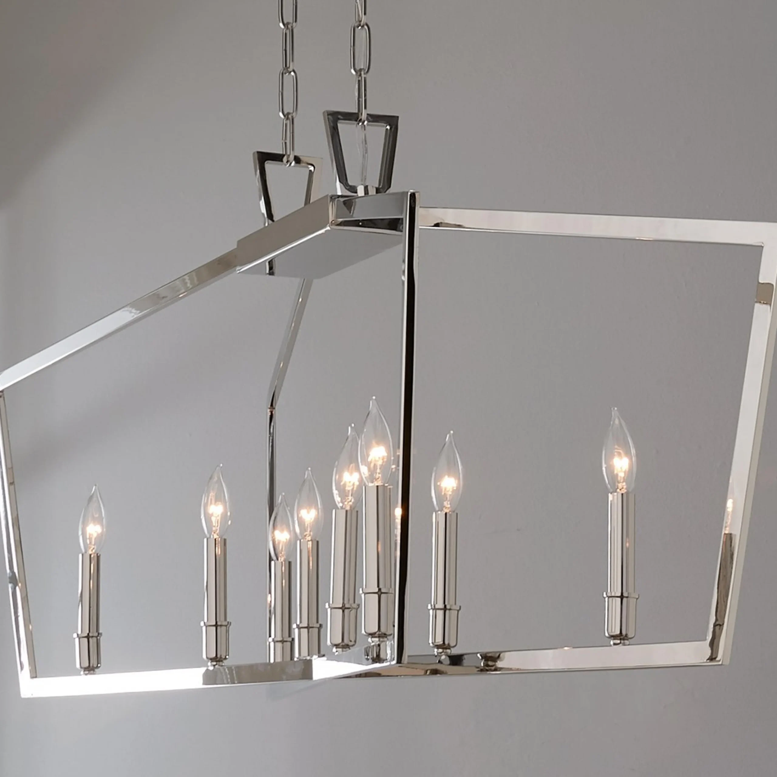 Conservative Contemporary Island Chandelier