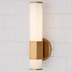 Contemporary Hexagon LED Bath Sconce