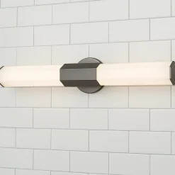 Contemporary Hexagon LED Vanity Light - Small
