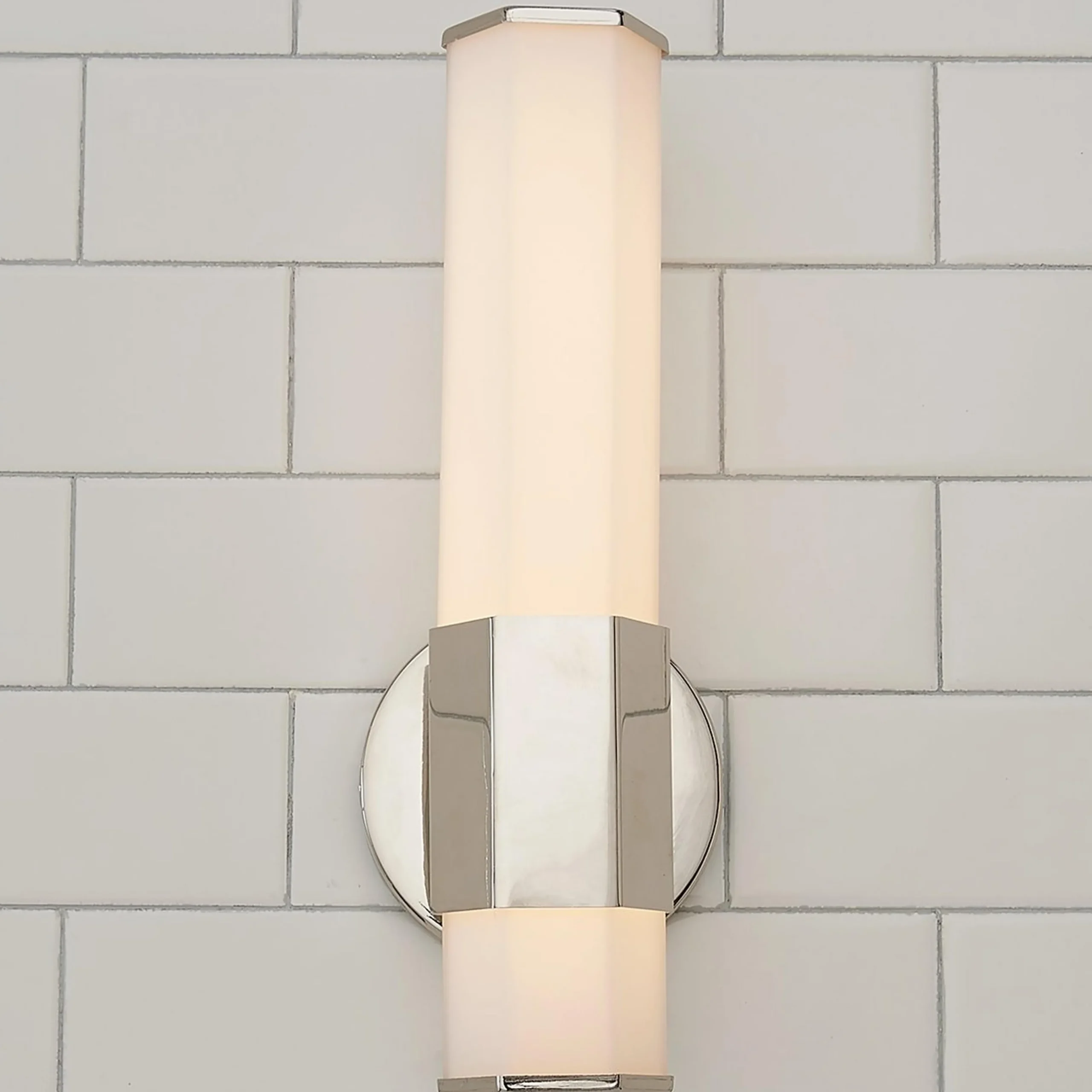Contemporary Hexagon LED Bath Sconce