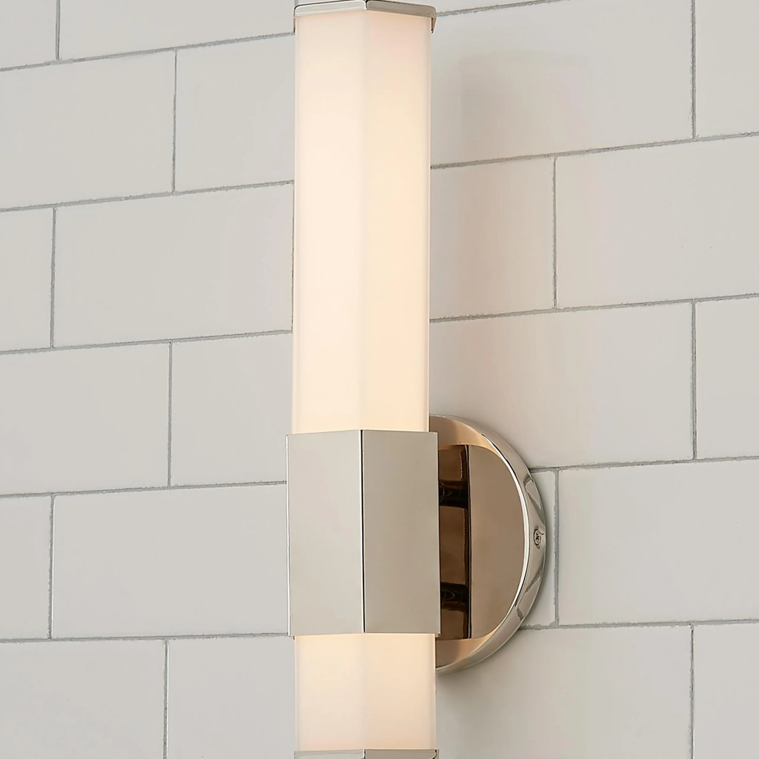 Contemporary Hexagon LED Bath Sconce