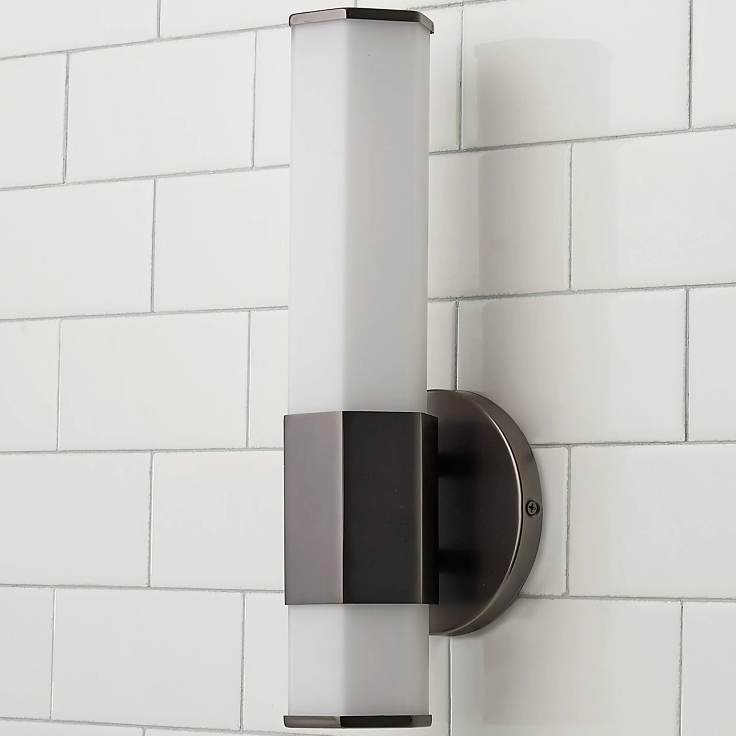 Contemporary Hexagon LED Bath Sconce