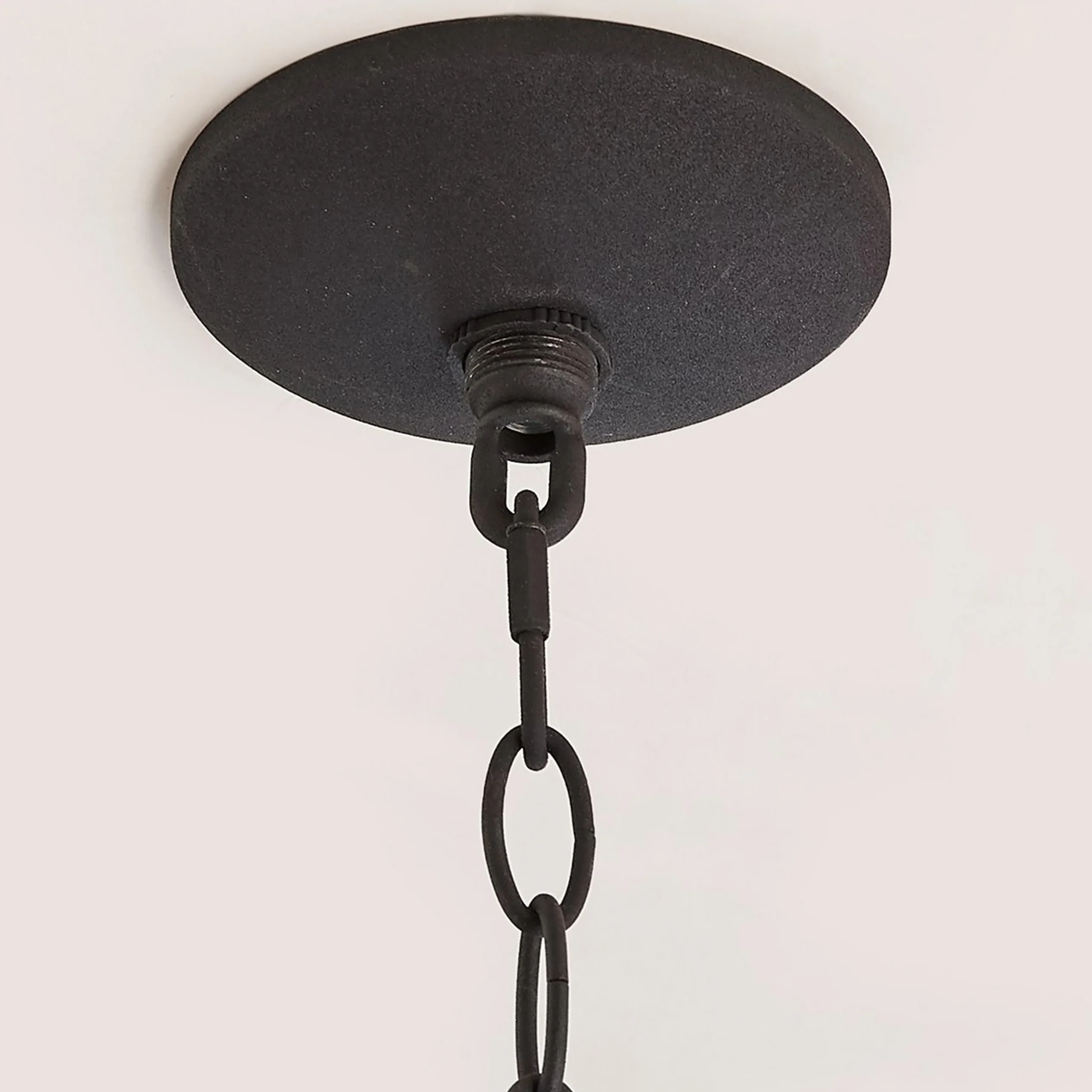 Contemporary Seeded Glass Outdoor Pendant