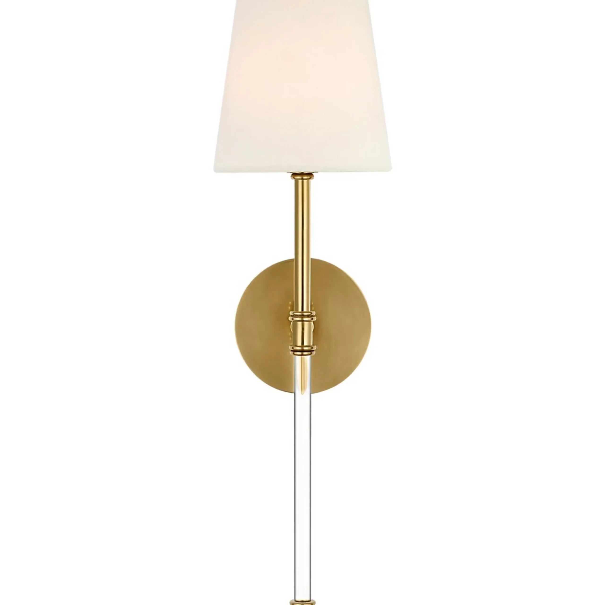 Contemporary Shaded Rod Rechargeable LED Cordless Sconce