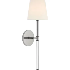 Contemporary Shaded Rod Rechargeable LED Cordless Sconce
