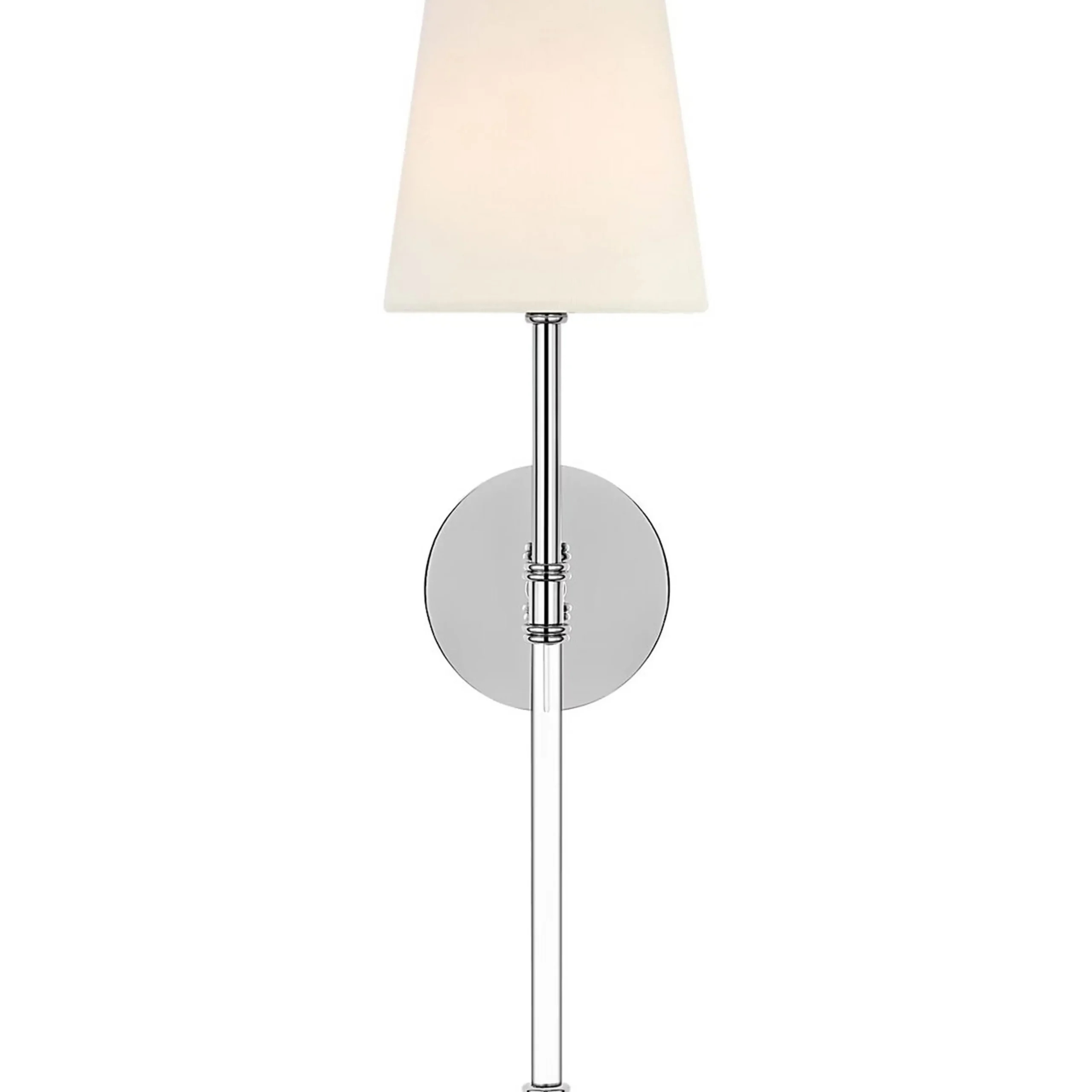 Contemporary Shaded Rod Rechargeable LED Cordless Sconce