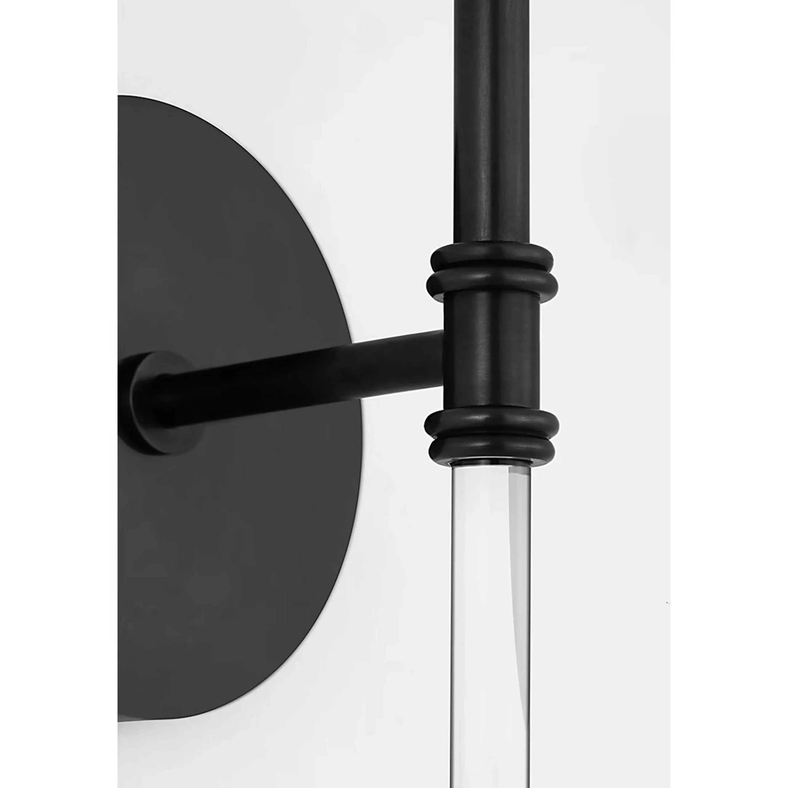 Contemporary Shaded Rod Rechargeable LED Cordless Sconce