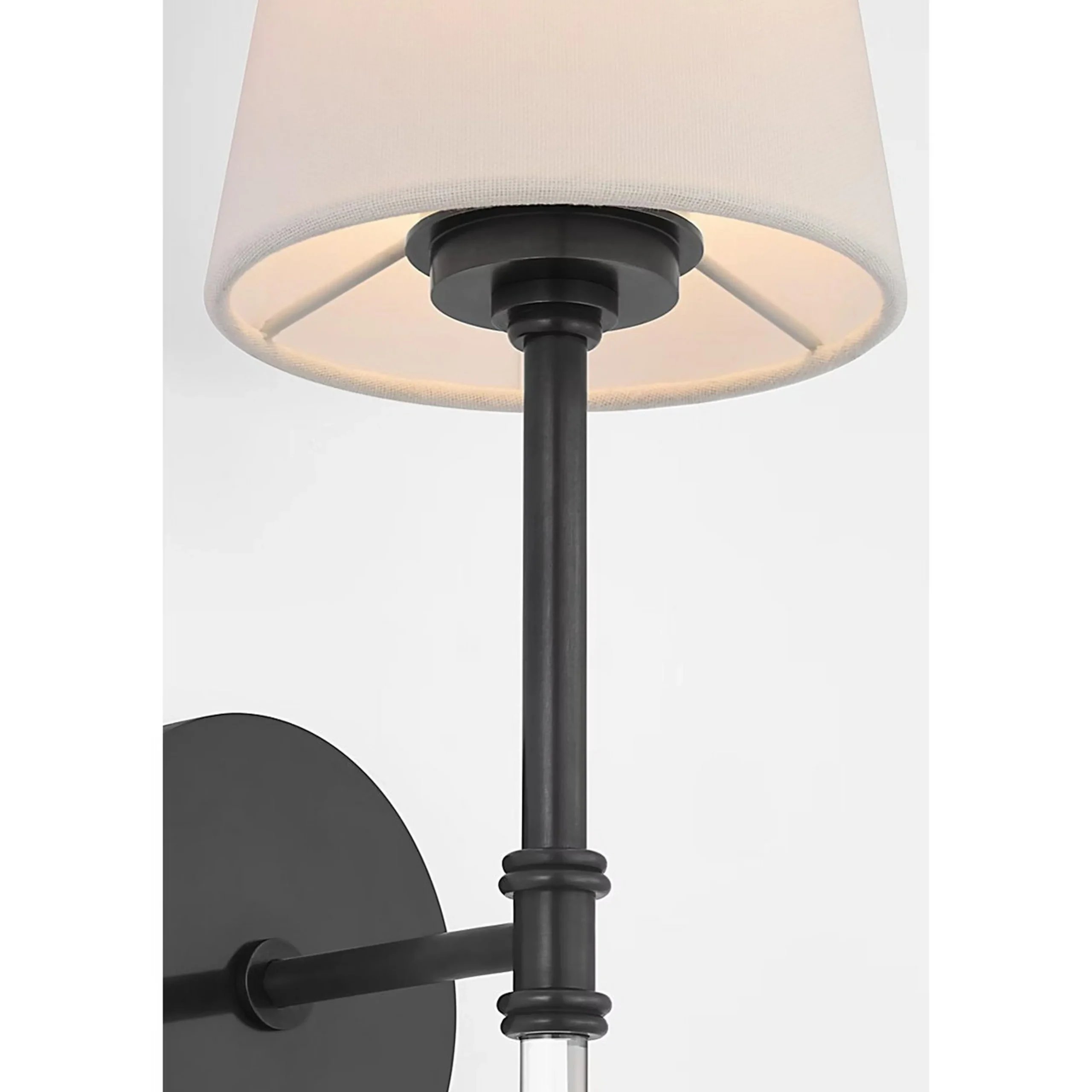 Contemporary Shaded Rod Rechargeable LED Cordless Sconce