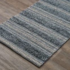 Cool Tweedy Stripe Indoor / Outdoor Runner Rug
