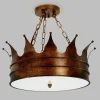 Crown Semi-Flush Ceiling Light