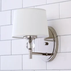 Crystal Accent Bath Sconce