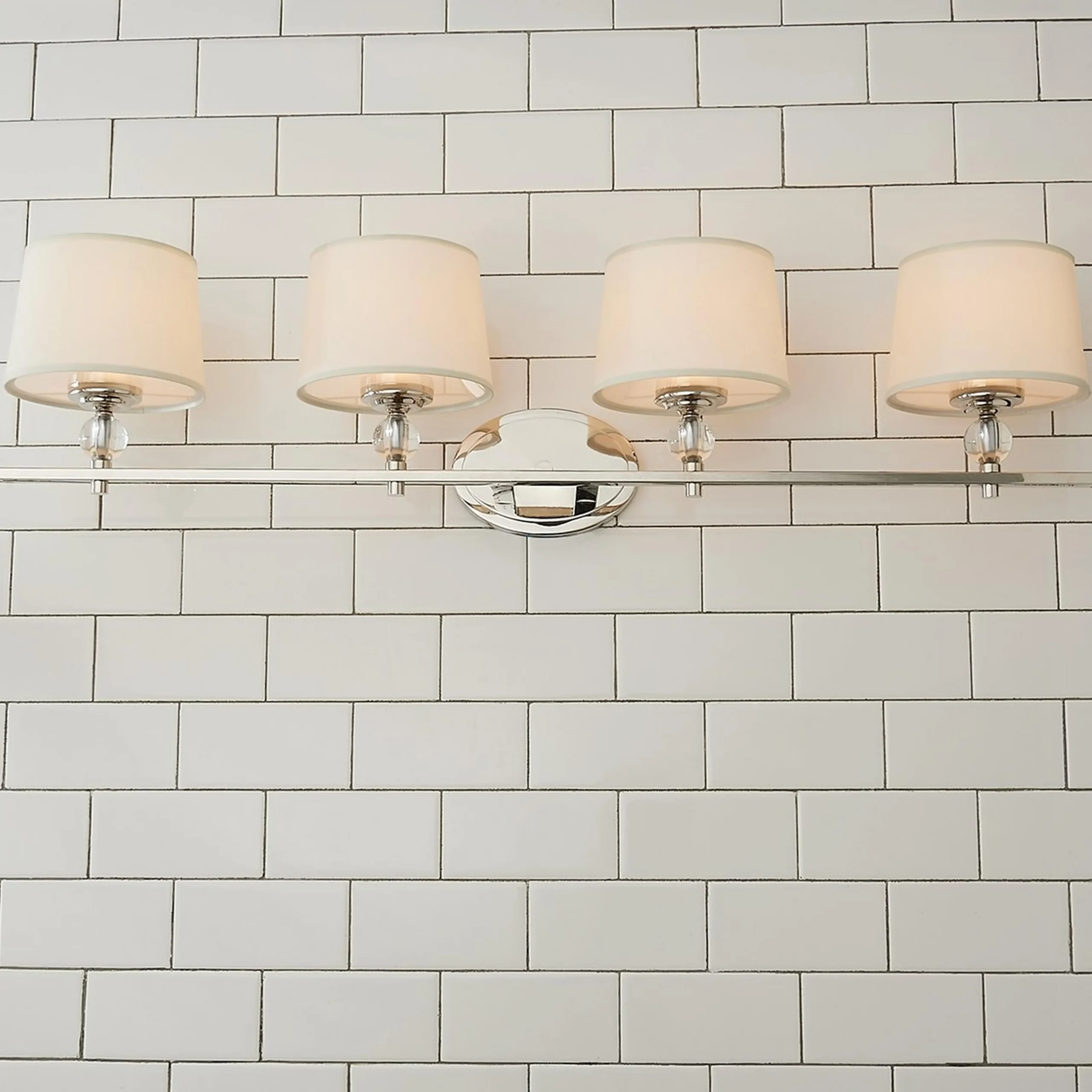 Crystal Accent Vanity Light - 4 Light