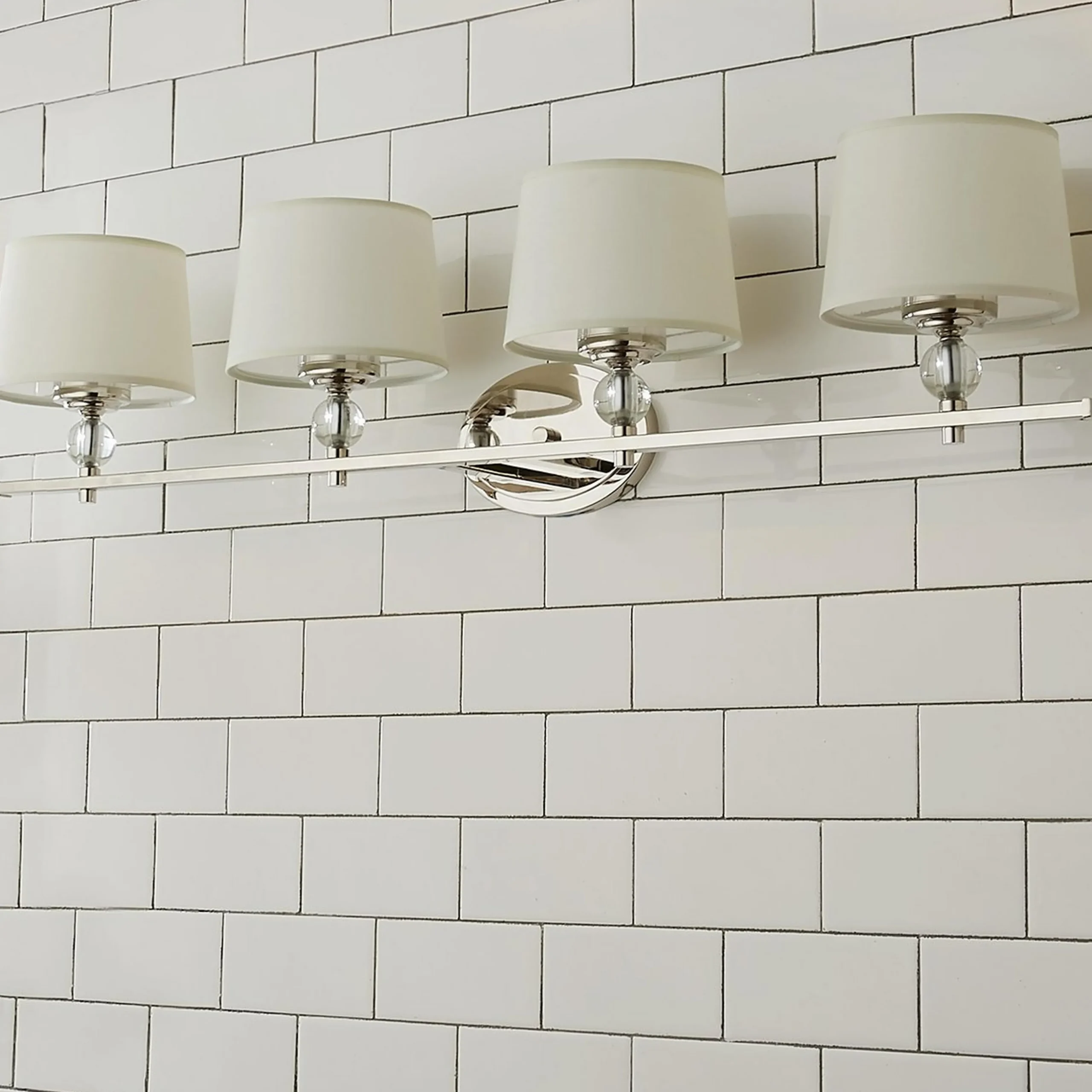 Crystal Accent Vanity Light - 4 Light