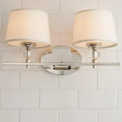 Crystal Accent Vanity Light - 2 Light