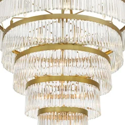 Crystal Alstro Five-Tier Chandelier