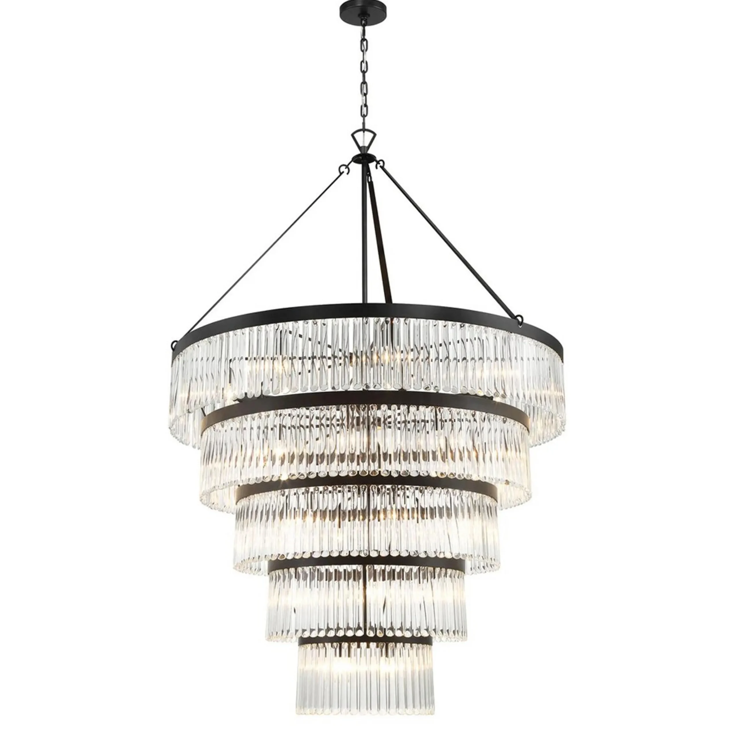 Crystal Alstro Five-Tier Chandelier