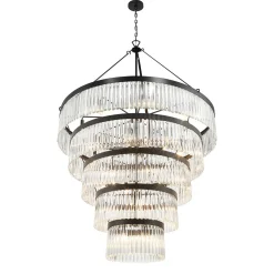 Crystal Alstro Five-Tier Chandelier
