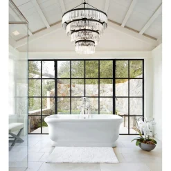Crystal Alstro Four-Tier Chandelier