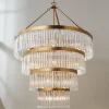 Crystal Alstro Four-Tier Chandelier