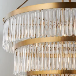 Crystal Alstro Four-Tier Chandelier